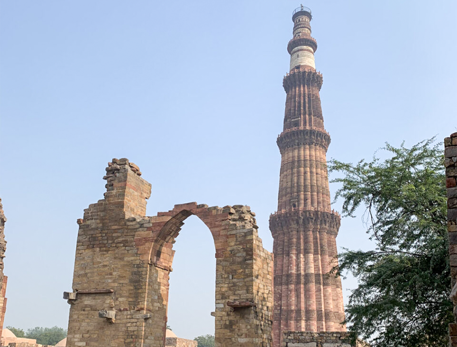 Qutub Minar, Delhi, India by Karin Jones